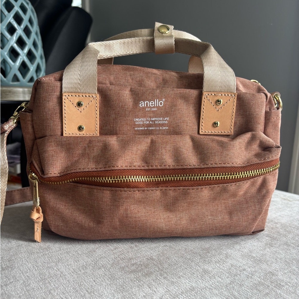 Anello Heathered Pink Mini Crossbody Shoulder Bag, 2-Way